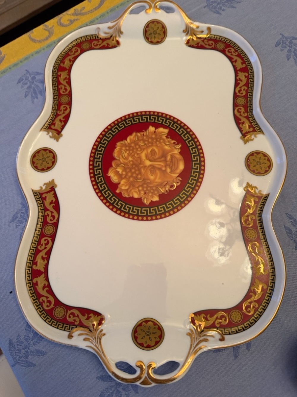 Gold and Red Medusa Decorative Serving Tray - Home - Picture 3 of 4